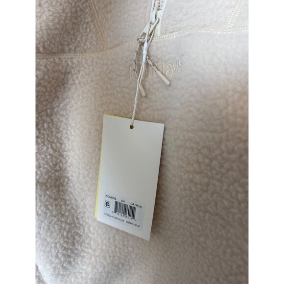 Halfdays Womens Oatmilk Fleece Pullover Half-Zip Size S, New w/ Tags - Picture 4 of 5